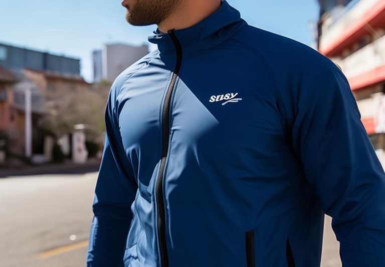 Stussy: Chamarra Azul Marino para Hombre en Running – Oferta Especial Marca Stussy en ALO