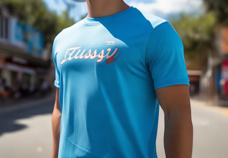 Oferta Exclusiva en Guadalajara: Camisetas Azules Stussy ‘Urban Flex’ con Descuento y Calidad para Running