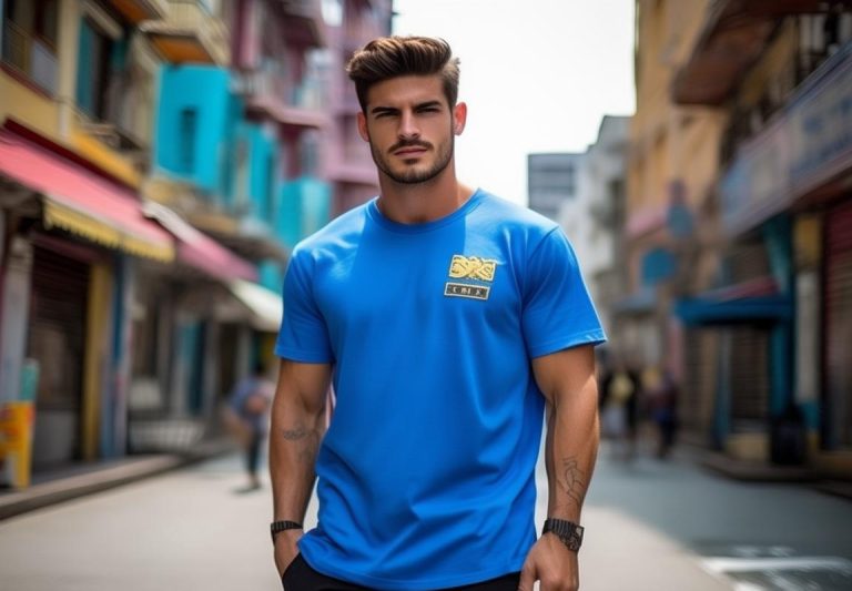 Stussy Azul para Hombres: Outfit Perfecto para Running y Moda Urbana en Guadalajara