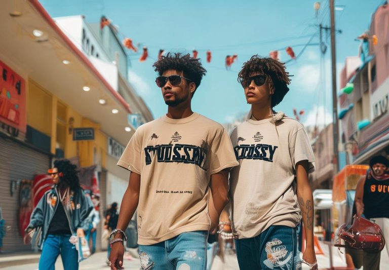 Running, Camisa de Manga Larga, Ropa con Estilo Stüssy Beige: ¡Descuento del 50% en Guadalajara!