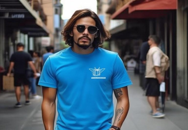 Oferta Especial: Camiseta Azul Stussy para Running y Ropa Urbana