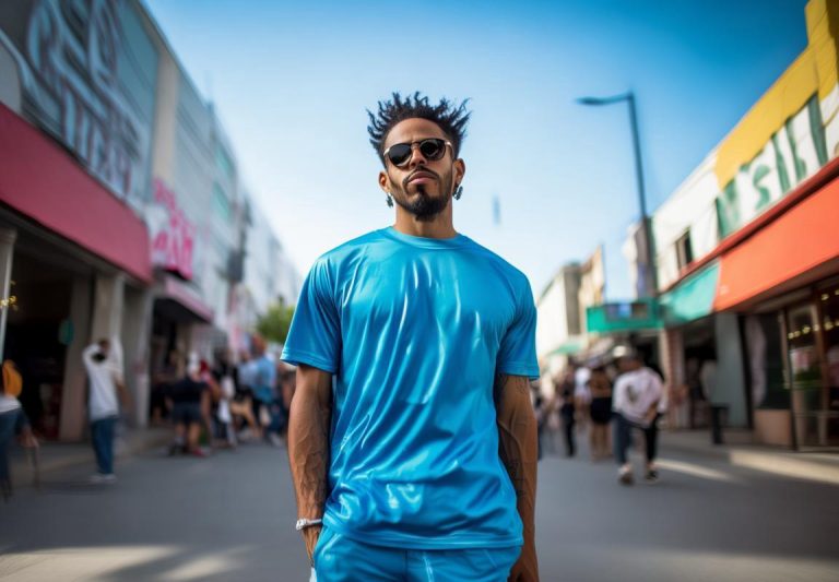 Stussy Jersey Azul: Camisa de Manga Larga para Running y Estilo Urbano