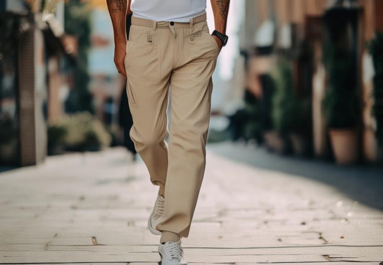 Oferta Exclusiva: Pantalón Stüssy Beige, Ideal para Running y Camiseta de Manga Larga