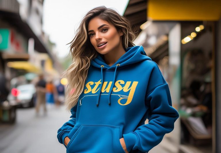 Oferta Especial Stussy Hoodie Azul Marino en Guadalajara: Ideal para Running y Marca Icónica