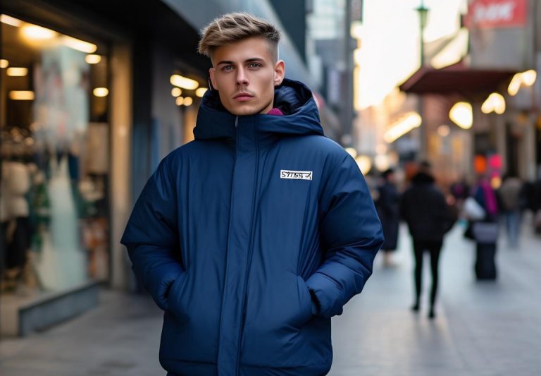 Chamarra Stussy Azul Marino: La ganga perfecta para Running y Moda Urbana