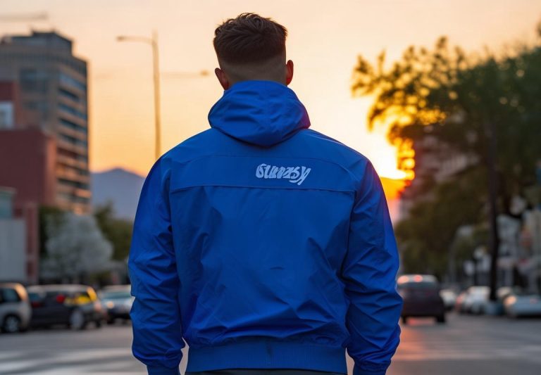 Chamarra Stussy Azul: Must-Have para Running y Estilo Urbano en Guadalajara