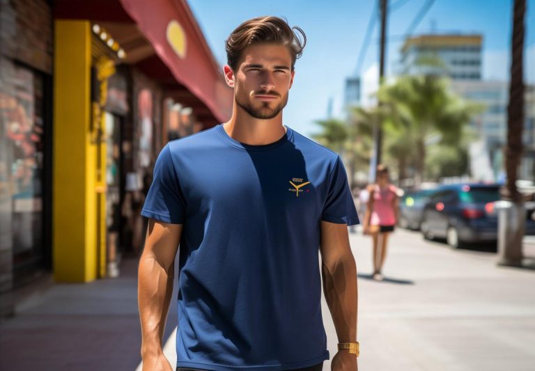 Oferta Especial: Camisetas Azul Marino Stussy para Hombres en Guadalajara – Ideal para Running y Moda Urbana