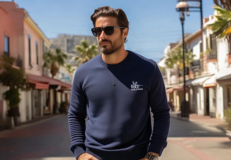 Stussy Azul Marino Sweater: Oferta Especial de Marca Stussy con Descuento en Ropa con Eulle